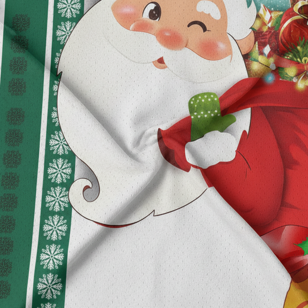 Mexico Flag Christmas Baseball Jersey - Santa & Snowflake Holiday Shirt