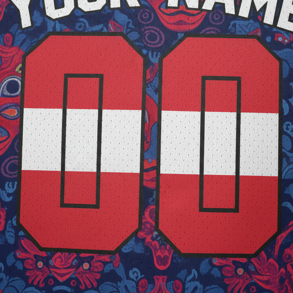 Puerto Rico Coqui Frog Baseball Jersey - Custom Name/Number, Taino Pattern & Flag Design - Unisex